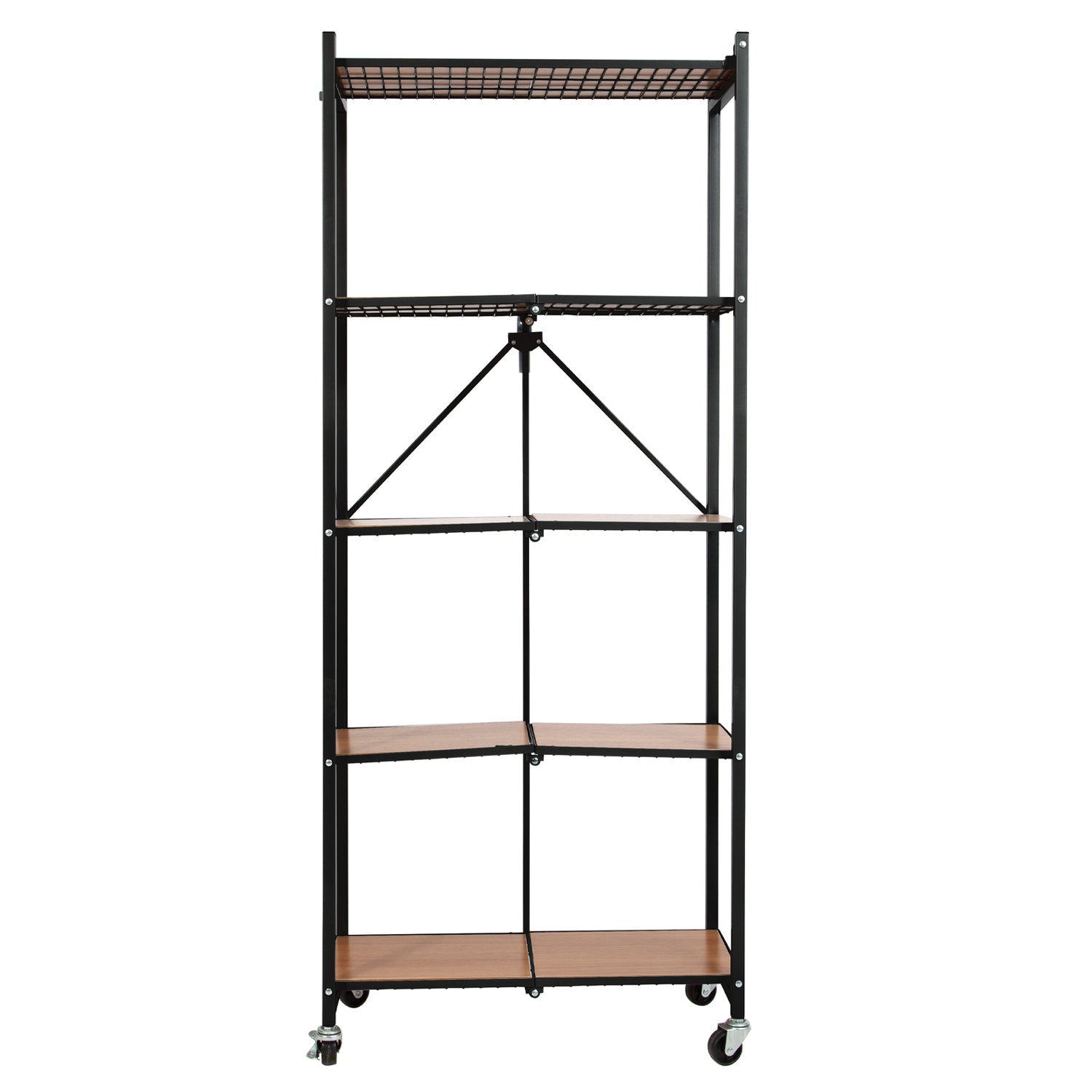 Origami RPR - Preassembled 5-Shelf Foldable Rack - Tall & Slim