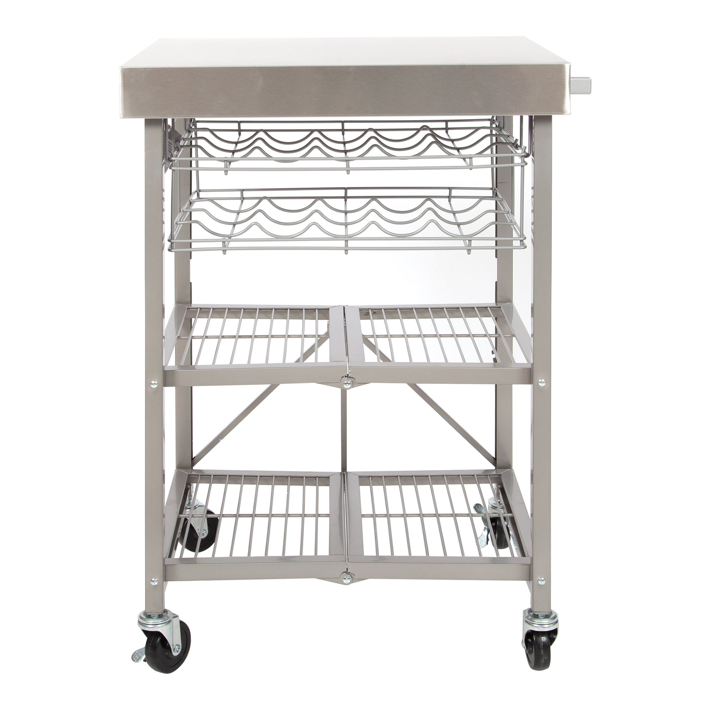 Double Wine Rack for Kitchen Cart