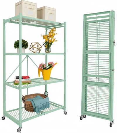 Origami R5 Series: Preassembled Large 4-Shelf Foldable Storage Rack