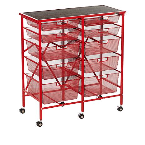 Refurbished 10-Drawer Storage Cart