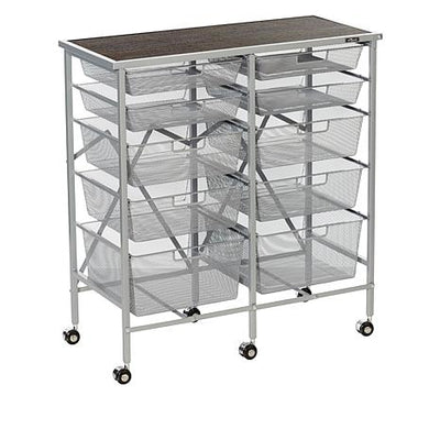 Refurbished 10-Drawer Storage Cart