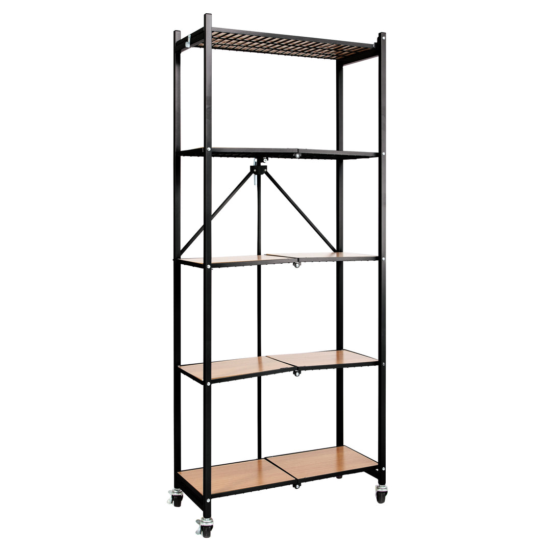 Origami RPR - Preassembled 5-Shelf Foldable Rack - Tall & Slim