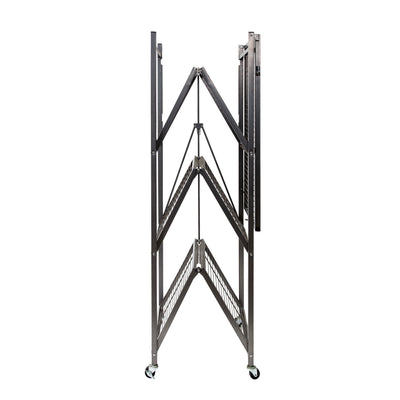 Origami R5 Series: Preassembled Large 4-Shelf Foldable Storage Rack