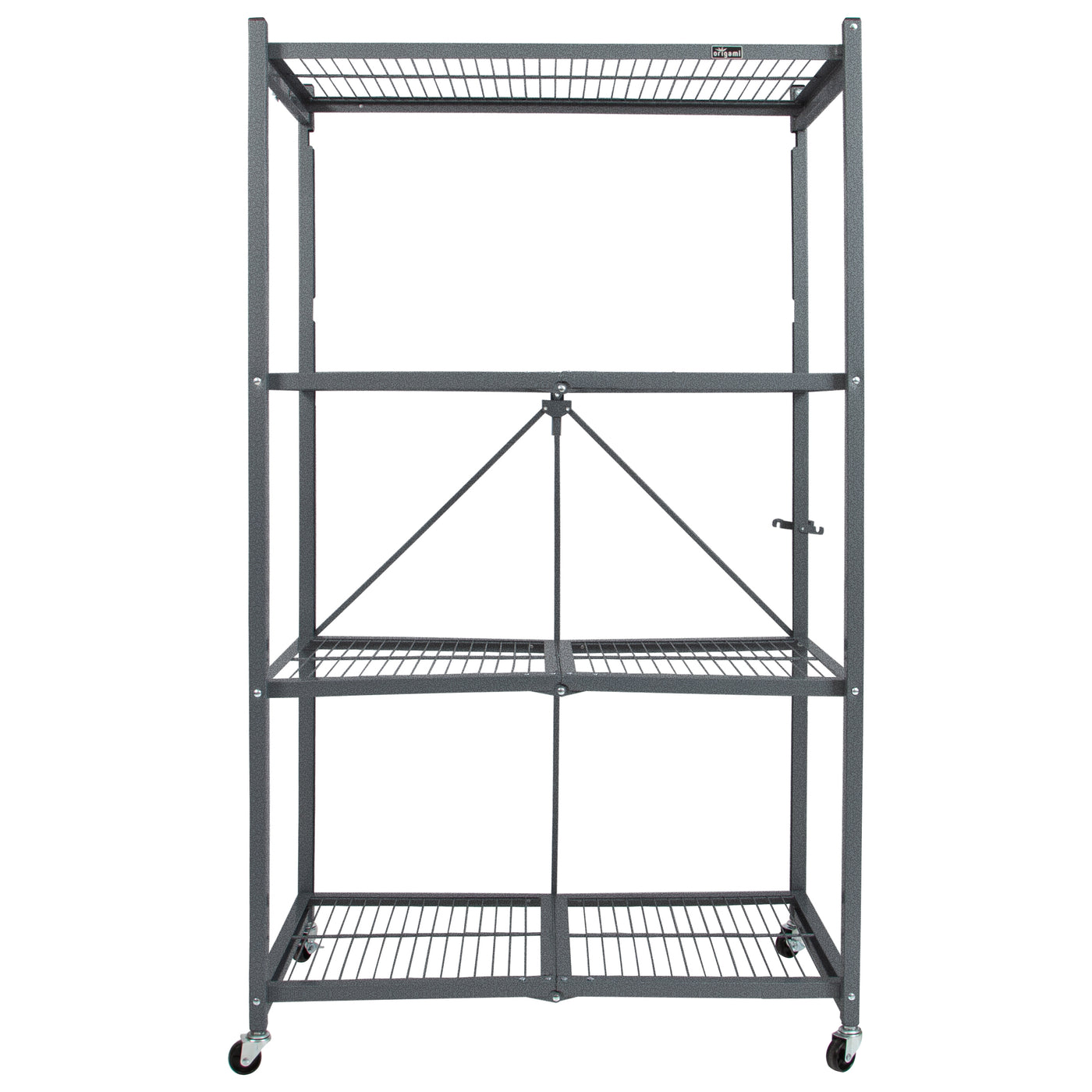 Origami R5 Series: Preassembled Large 4-Shelf Foldable Storage Rack