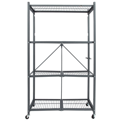 Origami R5 Series: Preassembled Large 4-Shelf Foldable Storage Rack