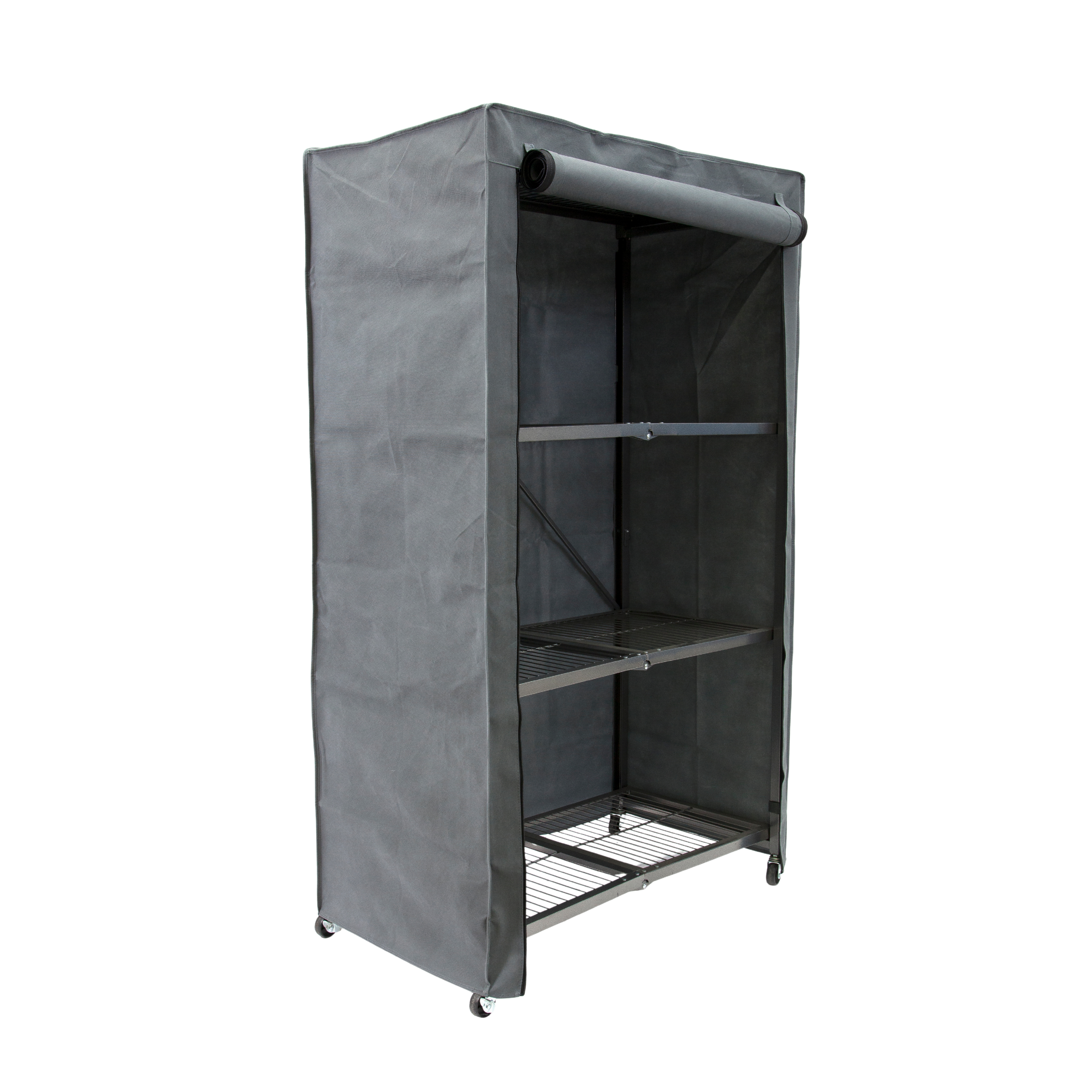 Covered Rack Orginazer Origami Rack Cover (R5) - With Zipper Closure For Easy Access