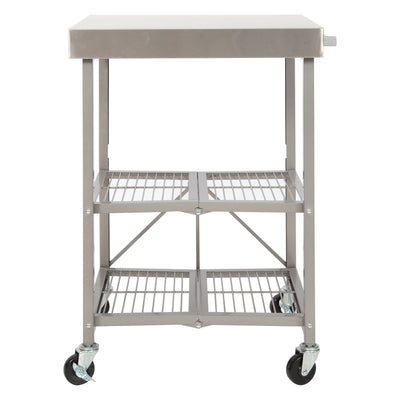 Stainless Steel Kitchen Island Cart with Wheels (OB)