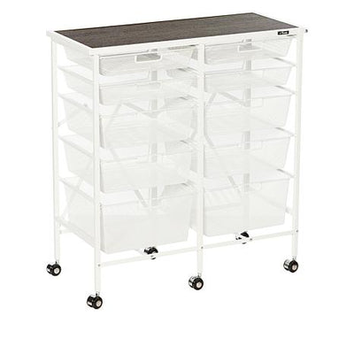 Refurbished 10-Drawer Storage Cart