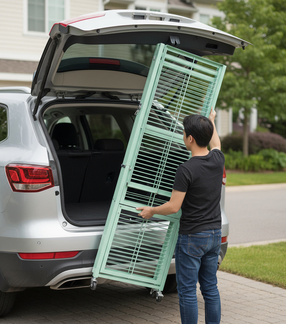 Origami R5 Series: Preassembled Large 4-Shelf Foldable Storage Rack