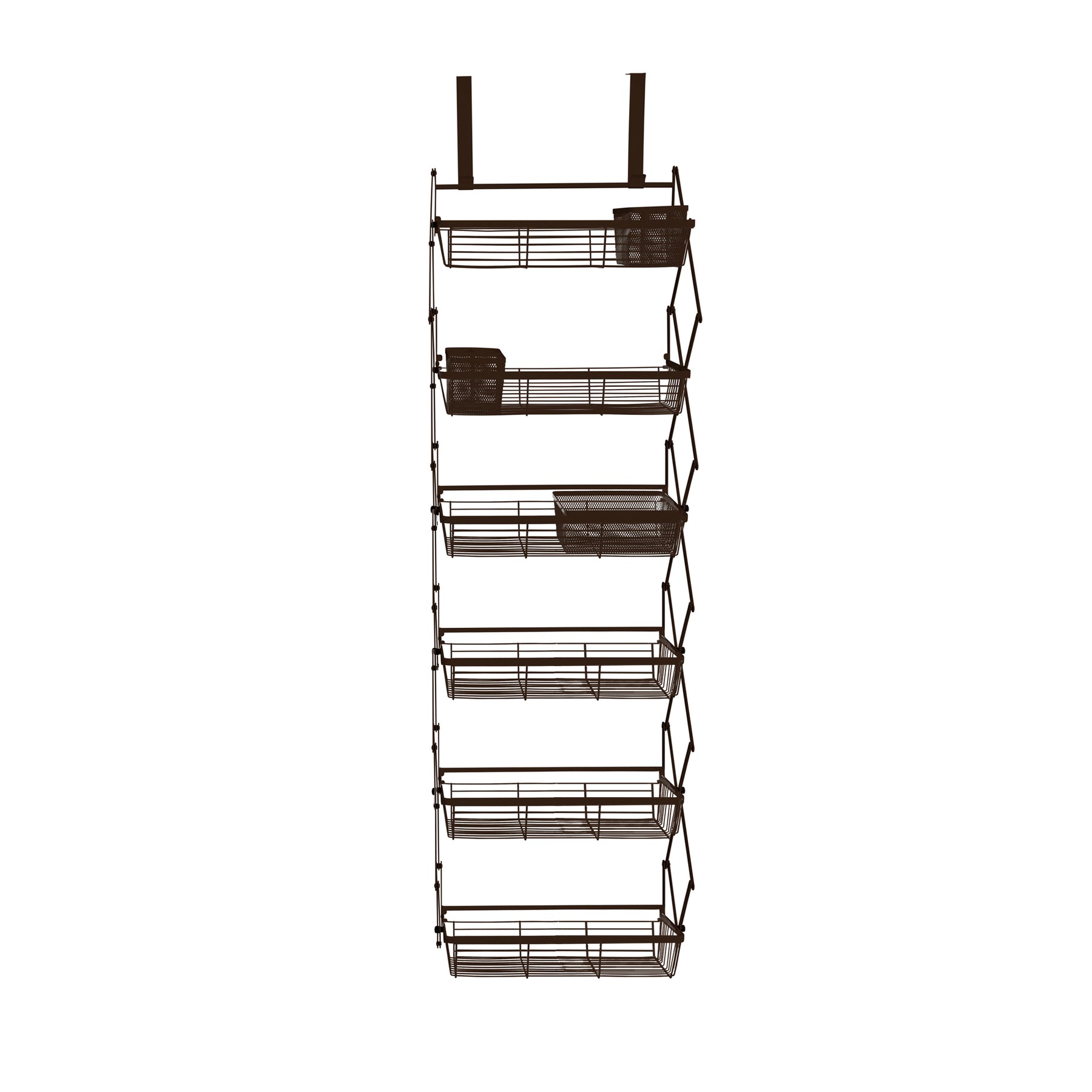 Overhang Rack Over The Door 6 Tier White Hanging Organization Rack by Supermoon ...