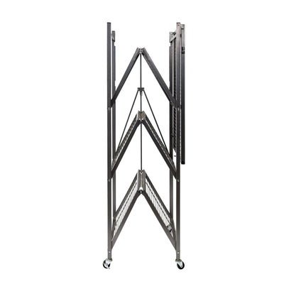 Origami R5 Series: Preassembled Large 4-Shelf Foldable Storage Rack
