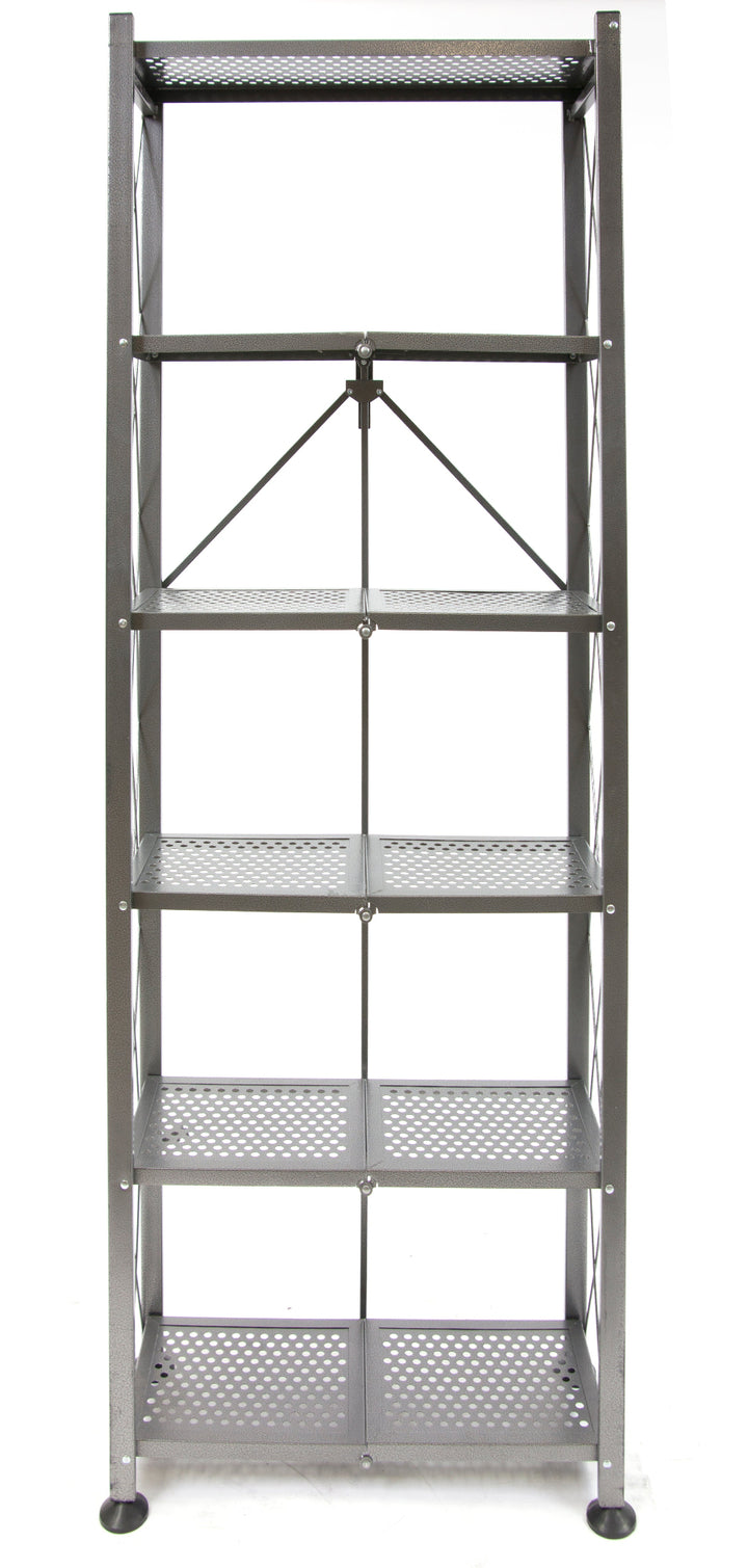 Origami RB - Preassembled 6-Shelf Foldable Storage Rack. Tall