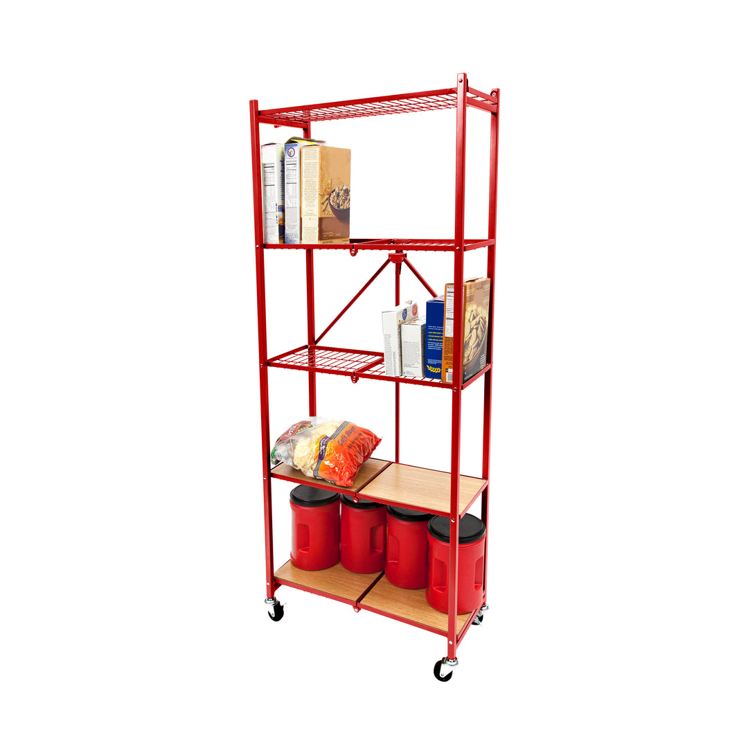 Origami RPR - Preassembled 5-Shelf Foldable Rack - Tall & Slim