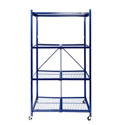 Origami R5 Series: Preassembled Large 4-Shelf Foldable Storage Rack