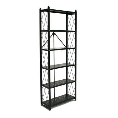 THE RB - FOLDABLE 6-TIER PERFORATED RACK. TALL/SLIM MODEL.