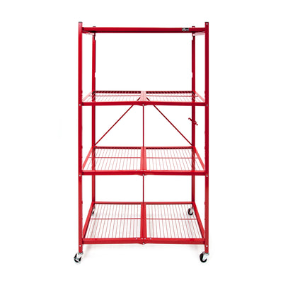 Origami R5 Series: Preassembled Large 4-Shelf Foldable Storage Rack