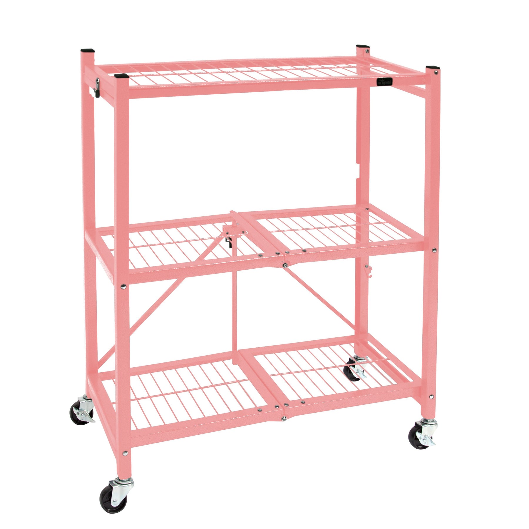 The R3 Series: Foldable 3-Tier storage rack on wheels. Midsized Heavy ...