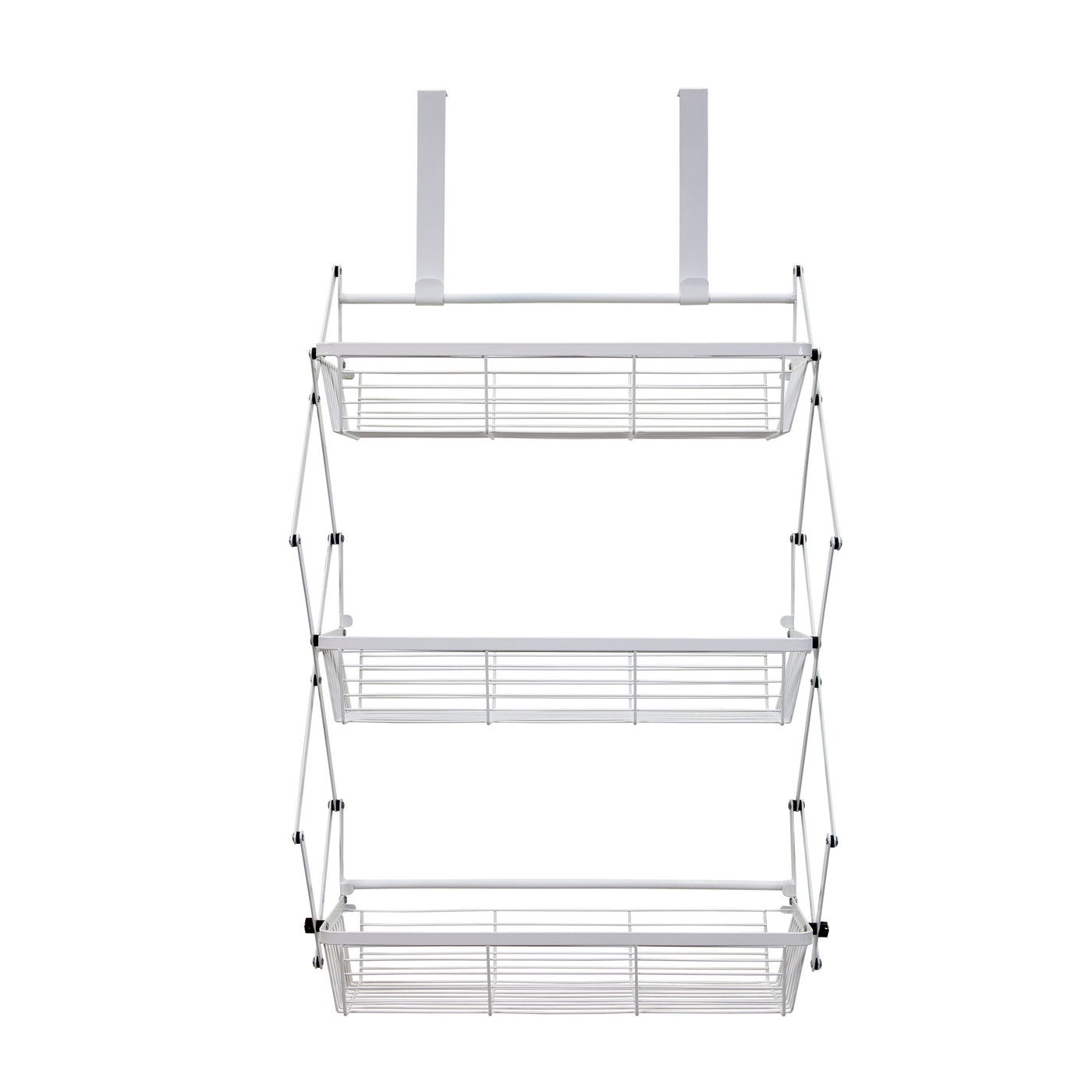Over The Door 3 Tier White Hanging Organization Rack by Supermoon
