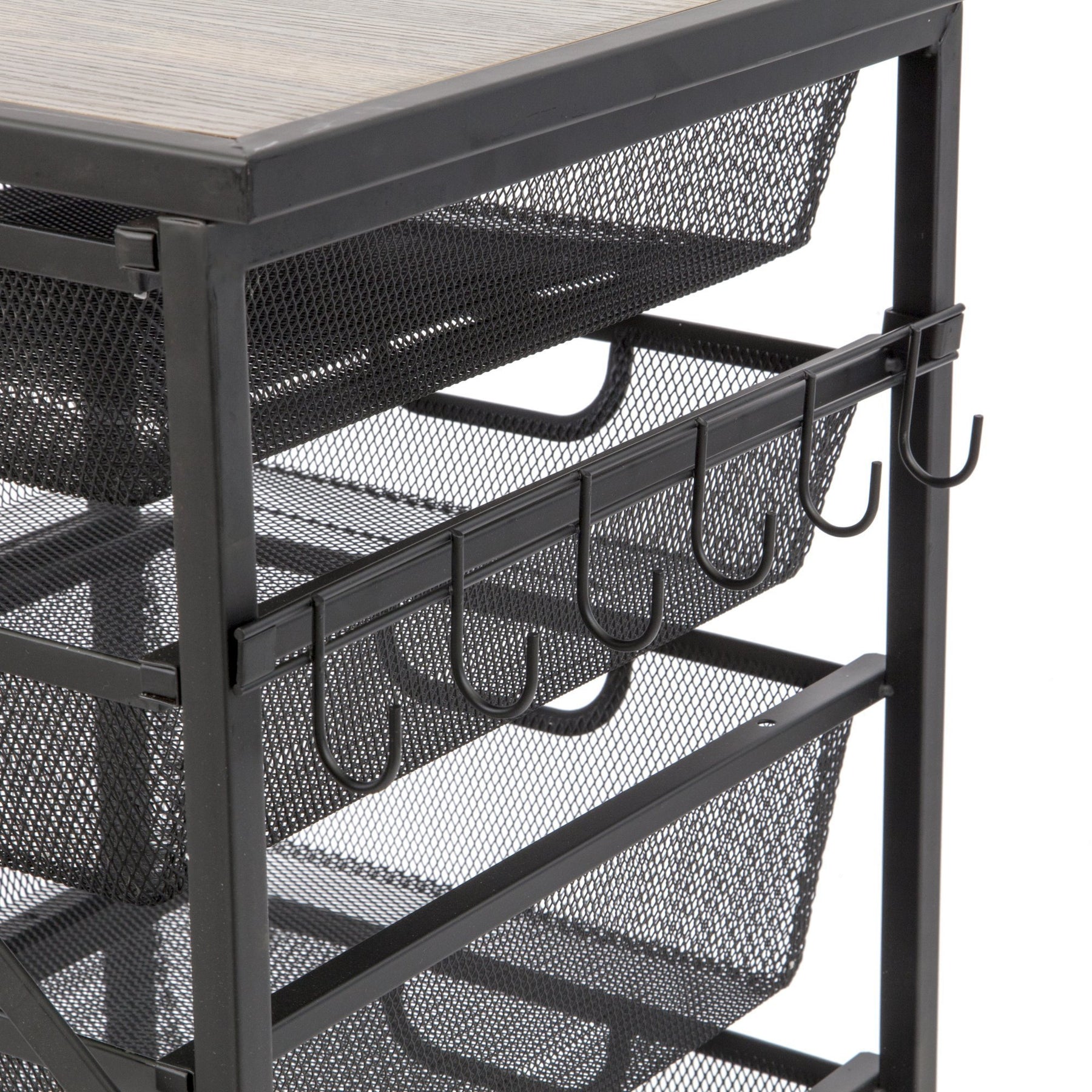 Hook Bars for 5-Drawer Storage Cart (Two Pack) – Origami Rack