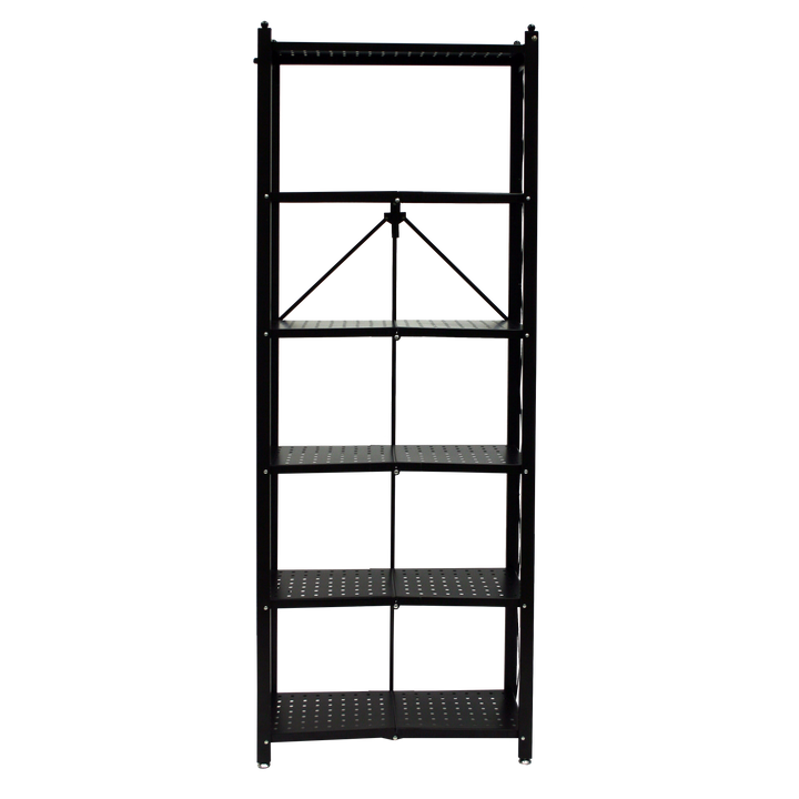 Origami RB - Preassembled 6-Shelf Foldable Storage Rack. Tall