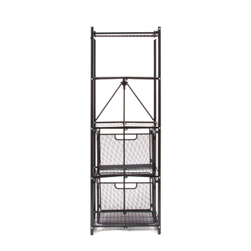 RPR Series: 5-Shelf Slim Pantry Rack with Drawers