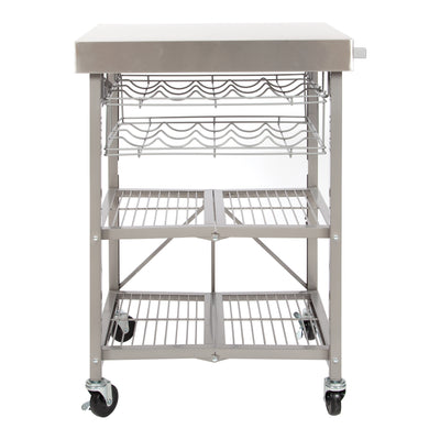 Double Wine Rack for Kitchen Cart