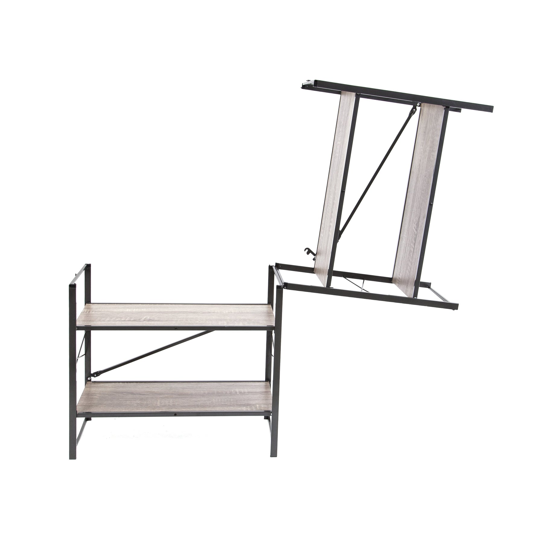 Frame Flipping Rack System Deco Rack Series: 2-in-1 Adjustable 2/4 Flip Rack – Origami Rack